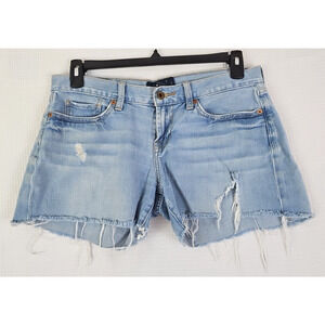Lucky Brand ~Woman Size 6/28~ Blue Denim Laguna Short Distressed Shorts.